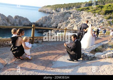 Prinz Carl Philip und Prinzessin Sofia Hellqvist von Schweden während ihrer Ferien auf Capri, Italien Stockfoto