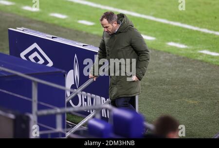 Gelsenkirchen, Deutschland. 16. Dez 2020. firo: 16.12.2020 Fußball: 1. Bundesliga, Saison 2020/21 FC Schalke 04 - SC Freiburg S04 Trainer, Trainer, Manuel Baum, Ausstieg Credit: Jürgen Fromme/firoportsphoto/Pool zur weltweiten Nutzung/dpa/Alamy Live News Stockfoto