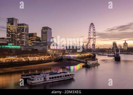 The Southbank Centre on the 11th December in South London in the United Kingdom. Photo by Sam Mellish Stock Photo