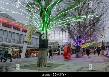 Das Southbank Centre am 9. Dezember in South London im Vereinigten Königreich. Foto von Sam Mellish Stockfoto