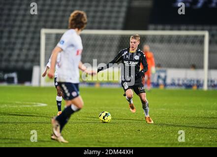 Aarhus Stadion, Aarhus, Dänemark. Dezember 2020. Lirim Qamili von AC Horsens während Aarhus GF gegen AC Horsens im Aarhus Stadium, Aarhus, Dänemark. Kim Price/CSM/Alamy Live News Stockfoto