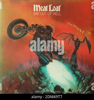 Meat Loaf - bat Out of Hell - Vintage Vinyl Albumcover Stockfoto