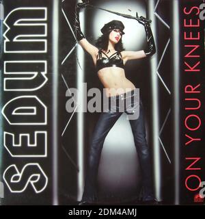 Sedum - On Your Knees, Diesel Promo Picture Disc 12 Inch - Vintage Vinyl Album Cover Stockfoto