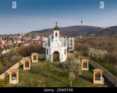 Kleine Kapelle in Pecs, ungarn, genannt Kalvaria Stockfoto