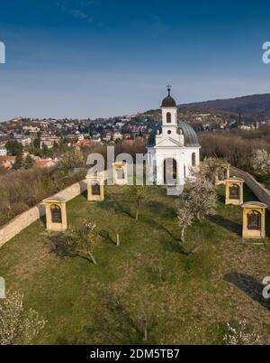 Kleine Kapelle in Pecs, ungarn, genannt Kalvaria Stockfoto