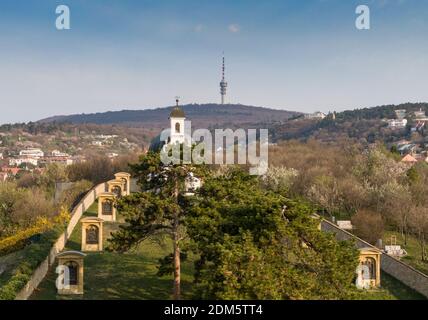 Kleine Kapelle in Pecs, ungarn, genannt Kalvaria Stockfoto