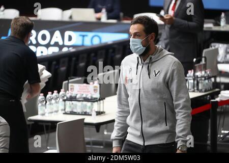 Bologna, Italien. Dezember 2020. Marco Belinelli von Segafredo Virtus Bologna vor dem Eurocup-Spiel Virtus Segafredo gegen Antwerpen Telnet Giants - ph: Michele Nucci /LM Credit: Independent Photo Agency/Alamy Live News Stockfoto