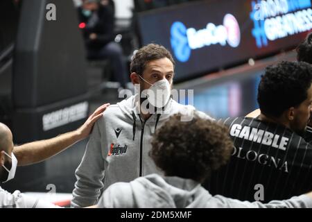 Bologna, Italien. Dezember 2020. 16/12/2020 - Marco Belinelli von Segafredo Virtus Bologna vor dem Eurocup-Spiel Virtus Segafredo gegen Antwerpen Telnet Giants - ph: Michele Nucci/LM Credit: LiveMedia/Alamy Live News Stockfoto