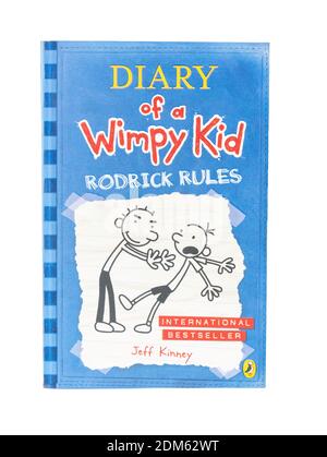Diary of a Wimpy Kid (Rodrick Rules) von Jeff Kinney, Greater London, England, Vereinigtes Königreich Stockfoto