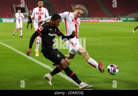 Stadt Köln, Deutschland. 16. Dez 2020. firo: 16.12.2020, Fußball, 1. Bundesliga, Saison 2020/2021, 1. FC Köln - Bayer 04 Leverkusen Duelle, Duell, Bayer Leon Bailey, Foto: Ralf Ibing/firo Sportfoto/Pool Quelle: dpa/Alamy Live News Stockfoto