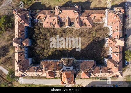 Abandoned army fort in Hajmasker, Hungary Stock Photo