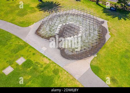 Brunnen im Parliament Gardens in Melbourne, Australien Stockfoto