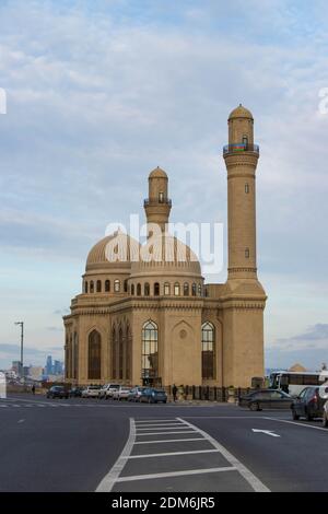 Die Bibi-Heybat Moschee. Eine historische Moschee in Baku, aserbaidschanische islamische Gebäude Stockfoto