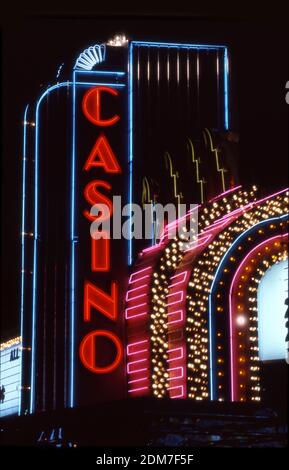 Casino Neon-Schild in Las Vegas, Nevada Stockfoto