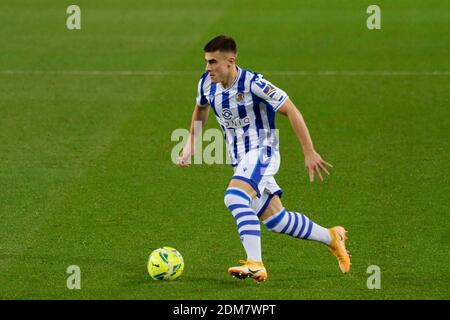 Camp Nou, Barcelona, Katalonien, Spanien. Dezember 2020. La Liga Football, Barcelona versus Real Sociedad; Barrenetxea von Sociedad bewegt sich vorwärts Kredit: Action Plus Sports/Alamy Live News Stockfoto