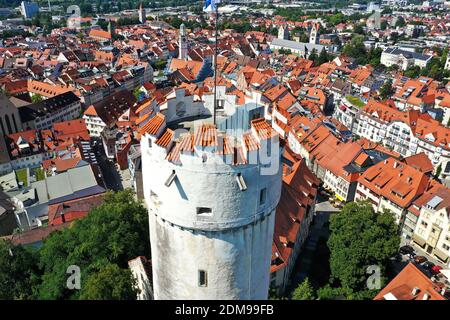 Luftaufnahme Des Mehlsacks In Ravensburg Stockfoto