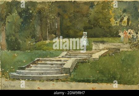 Saint-Cloud 1889 American Impressionist Gemälde von Childe Hassam - sehr Hohe Auflösung und Bildqualität Stockfoto