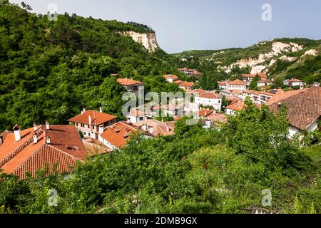 Dorf Melnik im Tal, Melnik, Blagoevgrad Provinz, Bulgarien, Südosteuropa, Europa Stockfoto