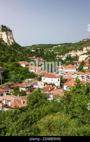 Dorf Melnik im Tal, Melnik, Blagoevgrad Provinz, Bulgarien, Südosteuropa, Europa Stockfoto