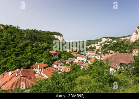 Dorf Melnik im Tal, Melnik, Blagoevgrad Provinz, Bulgarien, Südosteuropa, Europa Stockfoto