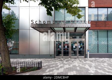 Schomburg Center for Research in Black Culture, New York Public Library, 515 Malcolm X Blvd, New York, NYC Foto einer Bibliothek in Harlem Stockfoto