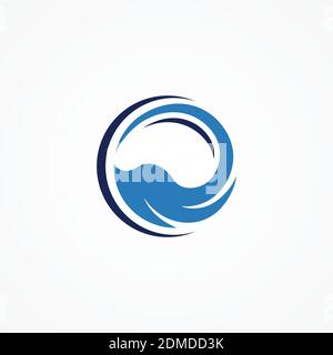 Simple abstract round elephant isolated on a white background. unique abstract elephant vector concept design. Vector illustration EPS.8 EPS.10 Stock Vektor