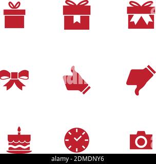 Event, Feier Vektor-Icons-Set, moderne solide Symbol-Sammlung, gefüllte Stil Piktogramm-Pack. Vektorgrafik EPS.8 EPS.10 Stock Vektor