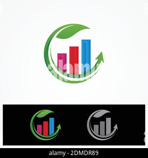 Farbenfrohe Daten-Tools Finanzdiagramm und Grafik auf dem runden Blatt. Diagramm und Grafik, Geschäftsdiagramm-Daten Finanzen, Diagrammbericht, Informationsdaten Stock Vektor