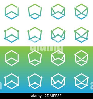 Buchstabe W. Logo Buchstabe W Vektor-Design. Modernes Design-Logo Stock Vektor