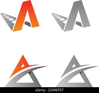 Am besten einfacher Vektor Buchstabe EIN Logo. Schreiben SIE ein Logo-Symbol. Vektorgrafik EPS.8 EPS.10 Stock Vektor