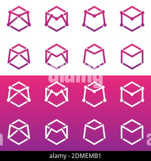 Buchstabe M. Logo Buchstabe M Vektor-Design. Modernes Design-Logo Stock Vektor