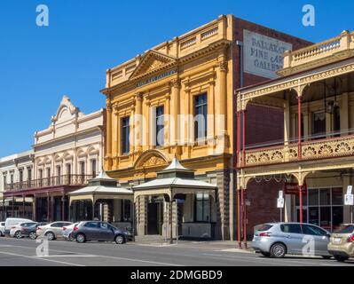 Die Kunstgalerie von Ballarat ist die älteste und größte regionale Kunstgalerie Australiens - Ballarat, Victoria, Australien Stockfoto