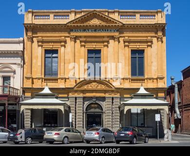 Die Kunstgalerie von Ballarat ist die älteste und größte regionale Kunstgalerie Australiens - Ballarat, Victoria, Australien Stockfoto