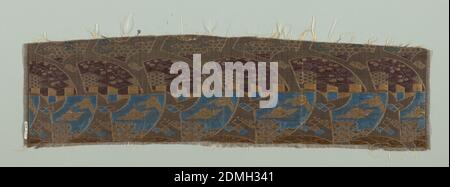 Fragment, Medium: Seide, Baumwolle (?) Technik: Gewebt, Japan, 19. Jahrhundert, gewebte Textilien, Fragment Stockfoto