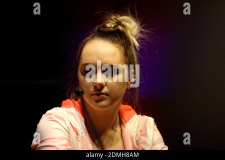 Foto vom 21-03-2019 von Richterin Amy Tinkler. Stockfoto