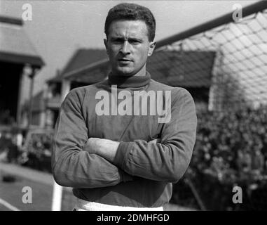 Aktenfoto vom 05-09-1957 von Harry Gregg. Manchester United und Irland Torwart. Stockfoto