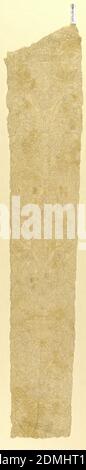 Cap Streamer, Medium: Leinen Technik: Klöppelspitze, Brüsseler Stil, symmetrische Blumenanordnung, übereinander., Belgien, Ende 17.–Anfang 18. Jahrhundert, Spitze, Cap Streamer Stockfoto