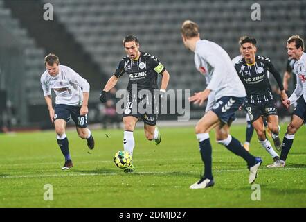 Aarhus Stadion, Aarhus, Dänemark. Dezember 2020. Hallur Hansson von AC Horsens während Aarhus GF gegen AC Horsens im Aarhus Stadium, Aarhus, Dänemark. Kim Price/CSM/Alamy Live News Stockfoto