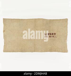 Sampler, Medium: Seide und Leinen Stickereien auf Leinen Fundamenttechnik: Gestickt in Satin, Kreuz, Kette, Öse, Rücken, Feder und Gewinde laufende Stiche auf Leinwandfundament, Alphabet, Monogramm, und Bänder von Mustern alle in weiß mit einigen Buchstaben und Datum in roter Seide., Niederlande, 1702, Stickereien & Nähte, Sampler Stockfoto