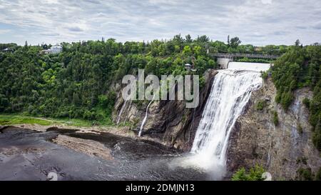 Montmorency Falls in Quebec, Kanada Stockfoto