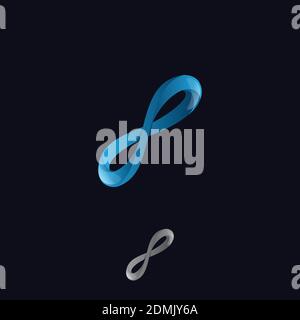 Infinity Logo Vektor Logo Vorlage. Business Corporate Logo Design Vektor. Vektorgrafik EPS.8 EPS.10 Stock Vektor
