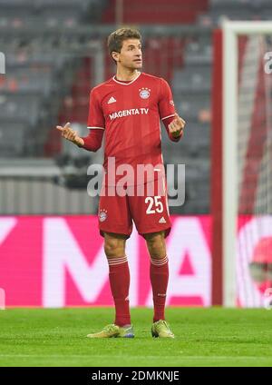 München, Deutschland. Dezember 2020. Thomas MÜLLER, MÜLLER, FCB 25 im Spiel FC BAYERN MÜNCHEN - VFL WOLFSBURG 2-1 1.Deutsche Fußball Liga am 16. Dezember 2020 in München, Deutschland. Saison 2020/2021, Spieltag 12, 1. Quelle: Peter Schatz/Alamy Live News Stockfoto