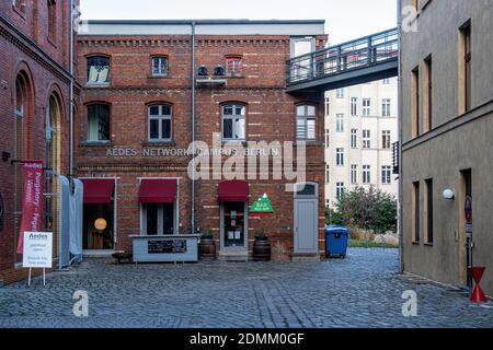 Der Aedes Network Campus Berlin ANCB in der ehemaligen Pfefferberg Brauerei, Prenzlauerberg, Berlin der Aedes Network Campus Berlin, Stockfoto