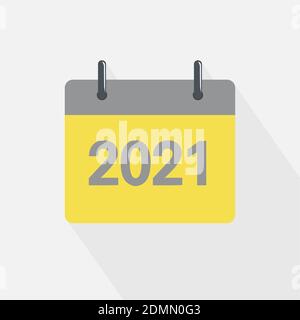 2021, Illuminating und Ultimate grau Pantone Farbe des Jahres Stock Vektor
