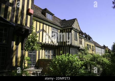 LONDON, UNITED KINGDOM - May 23, 2010: The Tudor exterior of the magnificent Eltham Palace in Greenwich, London Stock Photo