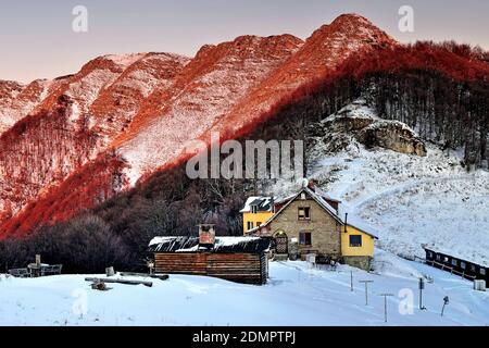 'Azalat' Hütte, 'Central Balkan' Nationalpark, Bulgarien Stockfoto