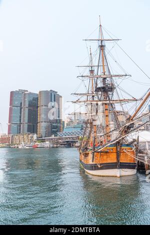 SYDNEY, AUSTRALIEN, 30. DEZEMBER 2019: Ausstellung im Australian National Maritime Museum in Sydney, Austalia Stockfoto