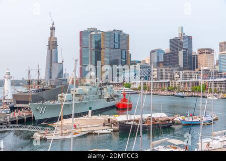 SYDNEY, AUSTRALIEN, 30. DEZEMBER 2019: Ausstellung im Australian National Maritime Museum in Sydney, Austalia Stockfoto