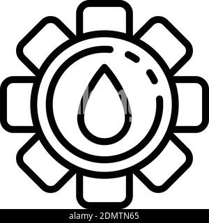 Symbol für zusätzliches Rapsöl. Umriss extra Rapsöl Vektor-Symbol für Web-Design isoliert auf weißem Hintergrund Stock Vektor