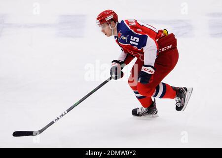 Moskau, Russland - 2020. Dezember 12: #15 Pavel Karnaukhov Stockfoto